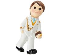 Mopec Z9680 Imán+anilla Comunión niño almirante blanco, 6 cm, mín. 12, Resina, Talla única