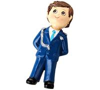 Mopec Z9720 Imán y anilla Comunión niño almirante azul, mín. 12, Resina, Multicolor, Talla única