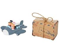 Mopec ZA8800 Imán Pit-Pita avión en Caja Air Mail con cordón rústico, Cartón, Multicolor, Talla única