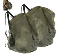 MOPHOEXII Bolsa de señuelo para caza de aves acuáticas de ganso y pato, bolsa de señuelo de malla con correas ajustables, accesorios de caza de patos (verde militar, 2 paquetes)