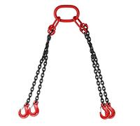 Mophorn 4 Piernas Levantamiento Cadena con Gancho Cadena para Elevador Cadena de Gran Capacidad (1.5M)
