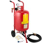 Mophorn Acerador de arena de aire comprimido, 40 L, portátil, 10 galones, chorro de arena de 40 litros, color rojo