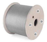 Mophorn - Cable metálico, cable de acero T316, cuerdas de remolque de acero inoxidable 316 con gancho 2T para camión de remolque plano (300 m 1 x 19)