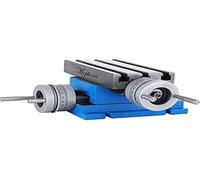 Mophorn Mesa Mecánica Coordenada 185 x 100mm Máquina de Fresadora Soporte Perforación Banco 2 Ejes 4 Vías Mesa de Trabajo Horizontal y Vertical Altura de Trabajo 102mm para Perforación y Fresados