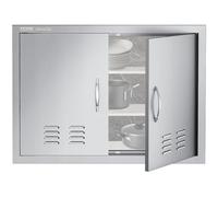 Mophorn Puerta de La Cocina Al Aire Libre Puerta de BBQ 30x21 Pulgadas con Revestimiento y Ventilación Perfecto para Cocinas Al Aire Libre y Condiciones Climáticas, Llueva o Truene