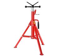 Mophorn Soporte de Tubo Alto con Cabeza en V Plegable Capacidad de Tubo 30 cm, Altura 71-132 cm Capacidad: 4500lbs