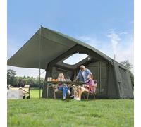 MOPHOTO Tienda de campaña inflable con toldo 4 - 6P, impermeable, Oxford, incluye bomba verde militar
