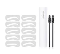 mophrati 1 Juego de polvo para cejas, cepillo para cejas marrón fiable, herramienta para forma al cabello, accesorios para mujeres, Día de San Valentín para salón