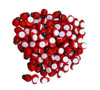 mophrati 100 piezas botón de Para madera abeja mariquita patrón suministros de costura sujetador extraíble sujetadores multiusos botones de vástago coloridos