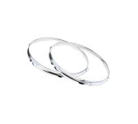 mophrati 2 unids/set de borde de anillo aro tambor varios tamaños para juego tambor versátil función ajuste accesorios Metal, 1.5 mm, 13 pulgadas 6 agujeros