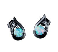 mophrati 2x Pendientes Pequeños Para Mujer Hechos Con Plata Pendientes De Mujer Versátiles Y Elegantes Pendientes Pequeños Regalos Maravillosos, Negro
