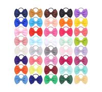 mophrati 40X Tie Bow Head Colgante Calcomanía Colorido Multicolor Suministros para el cabello Pequeño Color brillante Fiesta al aire libre Lazos de cinta