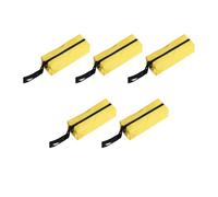 mophrati 5 Bolsas de Herramientas, Bolsa de Mano con Cremallera, Mano Obra Fina, organización Resistente al Desgaste, Bolsas Almacenamiento, contenedor Hardware, Amarillo, Talla Grande