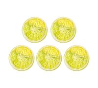 mophrati 5 unids/Set sección de Frutas Falsas Modelo de Rebanada Fruta simulación para decoración del hogar ABS Accesorios Fruta para Tomar fotografías, Cuatro