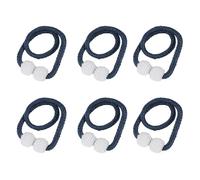 mophrati 6 unids/Set Abrazaderas magnéticas para Cortinas con fácil instalación Sujetar Cortinas Perla Clip magnético para Cortina Conveniente, Azul Oscuro
