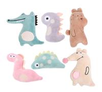 mophrati 6 unids/Set Lindo y práctico Juguete de Peluche para Mascotas para Gatos fácil de Limpiar poliéster Lindo Juguete Peluche para Gatos para