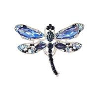 mophrati Accesorio elegante, ropa de moda, bufanda, bolso, accesorios para sombrero, pieza llamativa, broches de libélula Vintage moda para mujer