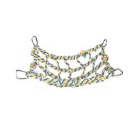 mophrati Accesorios Decorativos para jaulas de Red de Cuerda para pájaros Que ofrecen Opciones de fijación Que promueven un Entorno Vibrante para el Juego de, Amarillo, 32 x 25 cm