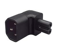 mophrati Adaptador de Corriente IEC320 C14 a C7 Adaptador de Corriente 5A 10A 250V Tamaño Compacto Conexión Enchufe C14 Macho a C7 Hembra Enchufe Macho 3 Pines 8 Hembra