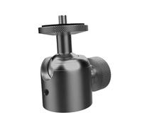 mophrati Adaptador de trípode portátil con Cabezal esférico Mini con rotación de 360 Grados y función 90 Grados Cargas Pesadas y fácil instalación Adaptador Cabezal esférico