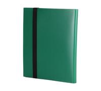 mophrati Álbum de almacenamiento de cartas coleccionables de 4 bolsillos que ofrece organización y fácil transporte de sus juegos favoritos. Carpeta de transporte de cartas, verde, 21 x 17.5 cm