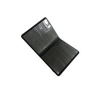mophrati Álbum de almacenamiento de cartas coleccionables de 4 bolsillos que ofrece organización y fácil transporte de sus juegos favoritos. Carpeta de transporte de cartas, negro, 21 x 17.5 cm
