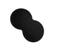 mophrati Alfombrilla con Forma de Nube para Mascotas, Repelente al Agua y a la Suciedad, colocación de Platos Gel sílice, colocación Alimentos para Perros, Negro