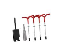 mophrati Anclajes para Pesca en Hielo Herramienta para refugios de Pesca en Hielo Práctico Destornillador para Instalar la Tienda de Forma Segura y eficiente Actividades al Aire