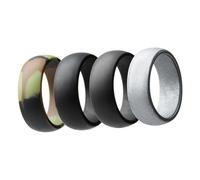 mophrati Anillo de bodas de silicona Máxima seguridad Actividades físicas | ciclismo, natación y trabajos manuales en estilos de vida activos Anillo de silicona para dedo
