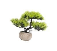 mophrati Árbol bonsái Artificial para decoración de Interiores Que invita a la Tranquilidad en Cada rincón del Espacio Interior sin complicaciones. Objetos de colección:, Verde Claro, 28x22x22cm