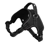 mophrati Arnés reflectante acolchado suave para perros, correa de pecho ajustable, cómoda y sin tirones, mejora la visibilidad durante los paseos nocturnos. Arnés reflectante