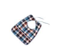 mophrati Babero para personas mayores con bolsillo de seguridad, protector de ropa para adultos, impermeable, fácil limpiar para evitar derrames comida, protector ropa para comer para personas