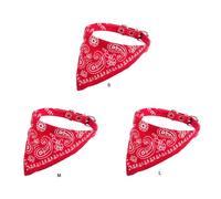 mophrati Bandana Collar para Perro, Duradero, Elegante, cómodo, Hebillas Ajustables, pañuelo para Perro, pañuelos para, Bandana para Mascota, Rojo m