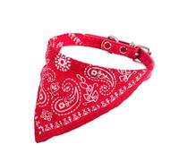 mophrati Bandana Collar para Perro, Duradero, Elegante, cómodo, Hebillas Ajustables, pañuelo para Perro, pañuelos para, Bandana para Mascota, Rojo S