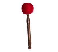 mophrati Baqueta de fieltro de lana, cuenco sonoro, mazo, herramienta esencial para yoga, técnicas relajación y mindfulness, suministros para meditación, Rojo, S