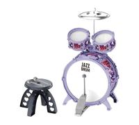 mophrati Baterías para principiantes con platillos que fomentan la coordinación ojo-mano y el crecimiento musical de los niños. Divertido juego para regalar, regalo de, Estilo A