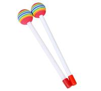 mophrati Batidor de xilófono Colorido y Seguro para niños, línea Suave, Borde , mazos de para Madera multifuncionales, Baquetas Juguete, Inodoro , Arcoíris