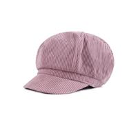 mophrati Boina de algodón para Mujer Otoño Invierno Sombrero Octogonal Gorras Pintor al Aire Libre Color sólido Chica Viaje Viaje Protector Solar Vacaciones, Púrpura, M (56-58 cm)