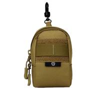 mophrati Bolsa adjunta para exteriores, bolsa enganchable externa, cigarrillos de teléfono de camuflaje, paquete multifunción, accesorios escalada, Marrón