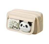 mophrati Bolsa de Almacenamiento de papelería Gran Capacidad, Estructura Resistente, para escuelas, Caja papelería Alto, Estuche para lápices Tela Oxford, Verde 2