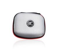 mophrati Bolsa de Almacenamiento para Auriculares KZ, Caja Cuadrada para Auriculares, Estuche Protector de Viaje para Auriculares, Organizador con Cremallera, Plata
