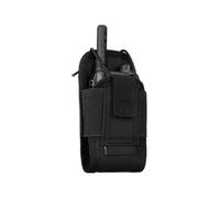 mophrati Bolsa de almacenamiento para interfono, bolsa de bolsillo para acampar al aire libre, escalada, impermeable, paquete camuflaje, viajes y ciclismo, Negro