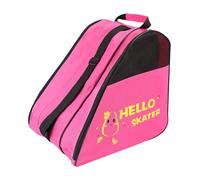 mophrati Bolsa de almacenamiento para patines en línea, portátil, con cremallera, correa ajustable para fácil acceso, bolsa para zapatos de patinaje, bolso de mano transpirable, Rosa, 40x30x40cm