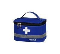mophrati Bolsa de botiquín de primeros auxilios Bolsas medicina con asa portátil Caja médica ahorro espacio Negocios supervivencia emergencia cocina, Azul Medio