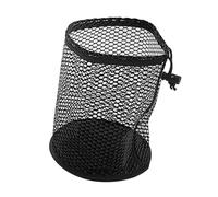 mophrati Bolsa de Golf Transpirable, Ideal para Guardar Pelotas de Golf. Pequeña Bolsa Red portátil Multiusos, Ligera y Resistente al desgarro. Cierre con cordón, Negro, l