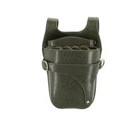 mophrati Bolsa de herramientas de peluquero desmontable portátil, Clips, tijeras, bolsa de hombro, organizador, riñoneras de cuero PU, accesorio de peluquería, Verde