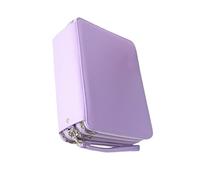 mophrati Bolsa de lápiz con Cremallera de PU portátil para Estudiantes Escuela, bolígrafos para el hogar, cepillos, Estuche Almacenamiento Gran Capacidad, Organizador, Accesorios papelería