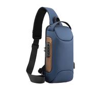 mophrati Bolsa de viaje minimalista para buscar y transportar fácilmente y resistente al agua. Se puede llevar en la mochila o en la mano, Azul combinado con oro
