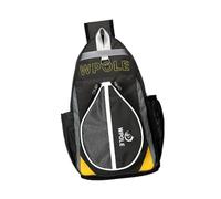 mophrati Bolsa para Raqueta de Tenis de, Ligera, Tipo Bandolera, Resistente al Agua, para la Seguridad Las Raquetas, para el Tiempo Libre, para el Pecho, para Hombro, portátil, Gris Grande