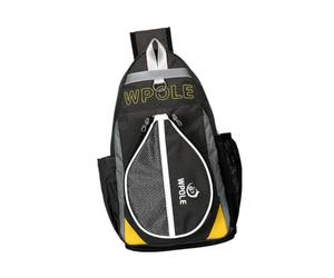 mophrati Bolsa para Raqueta de Tenis de, Ligera, Tipo Bandolera, Resistente al Agua, para la Seguridad Las Raquetas, para el Tiempo Libre, para el Pecho, para Hombro, portátil, Gris Grande